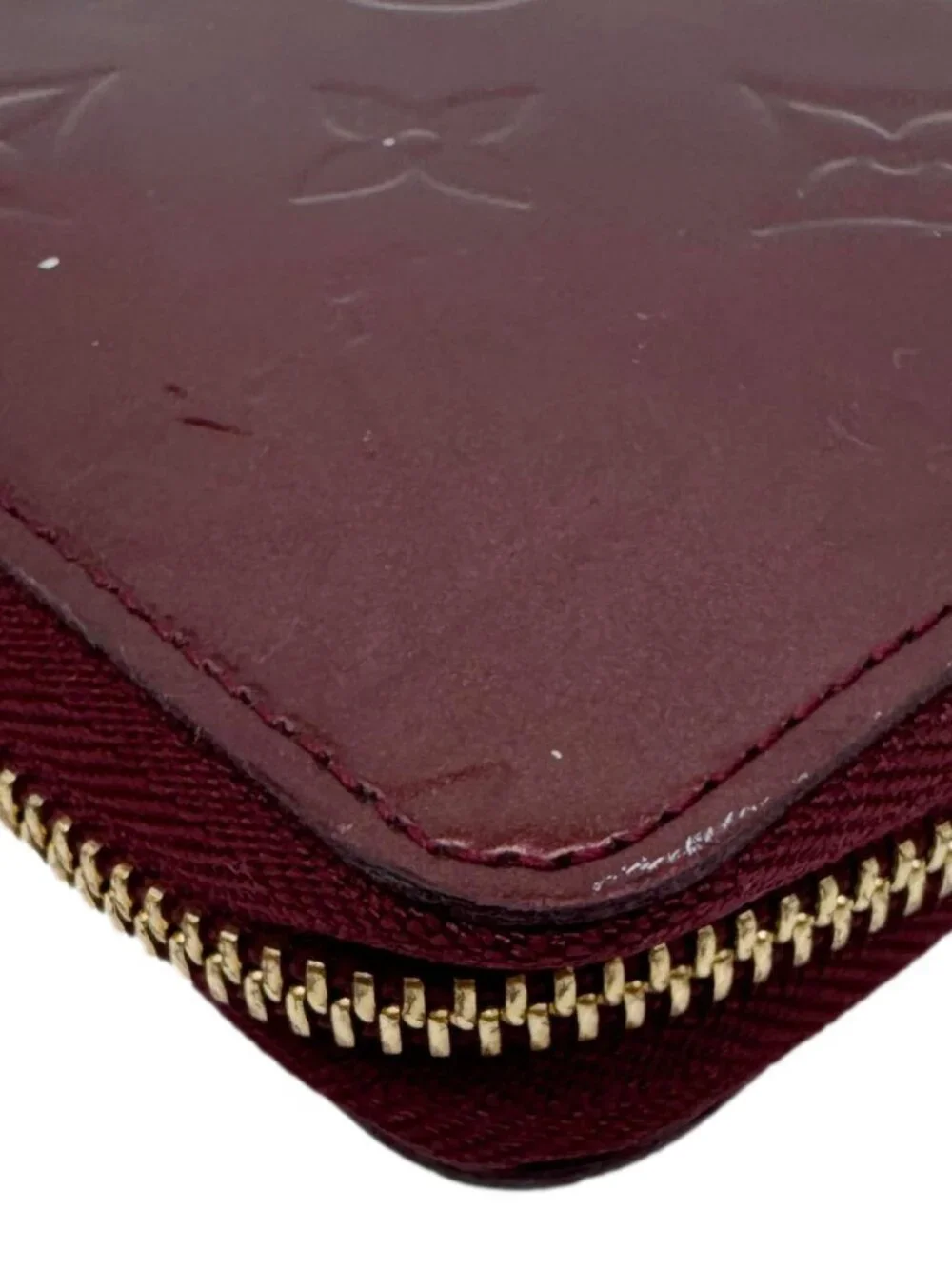 Louis Vuitton  Monogram Vernis Zippy Wallet Amarante